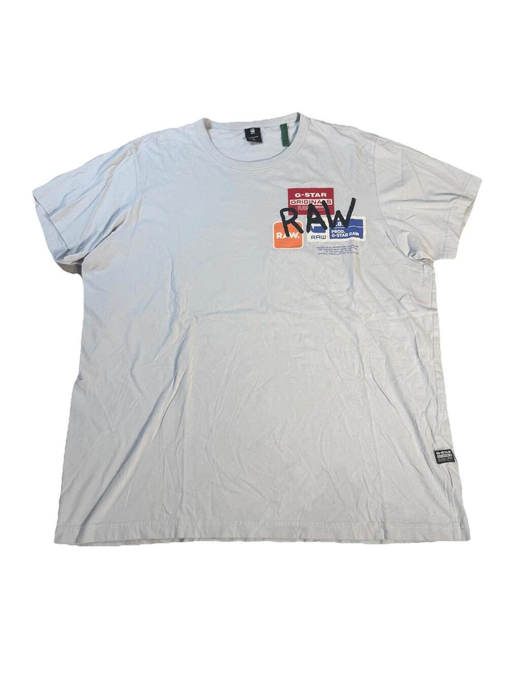 G Star‎ Raw T Shirt Men’s 2XL XXL Multi Graphic Short Sleeve Cotton Streetwear